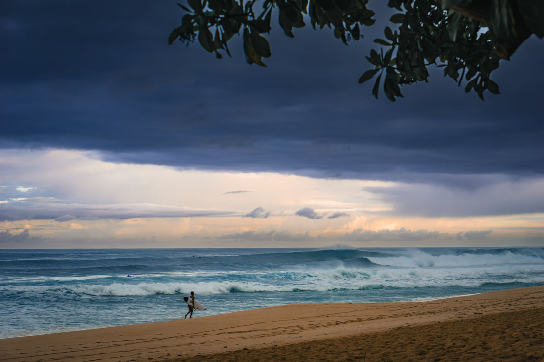 One man, one surfboard