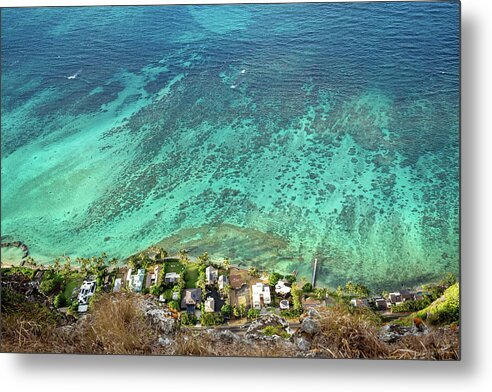 hawaii art, Aerial of Waimanalo - DMA PRINTS