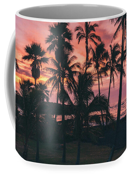 Palm tree sunrise - Mug