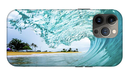 Sandy beach backyard - Phone Case