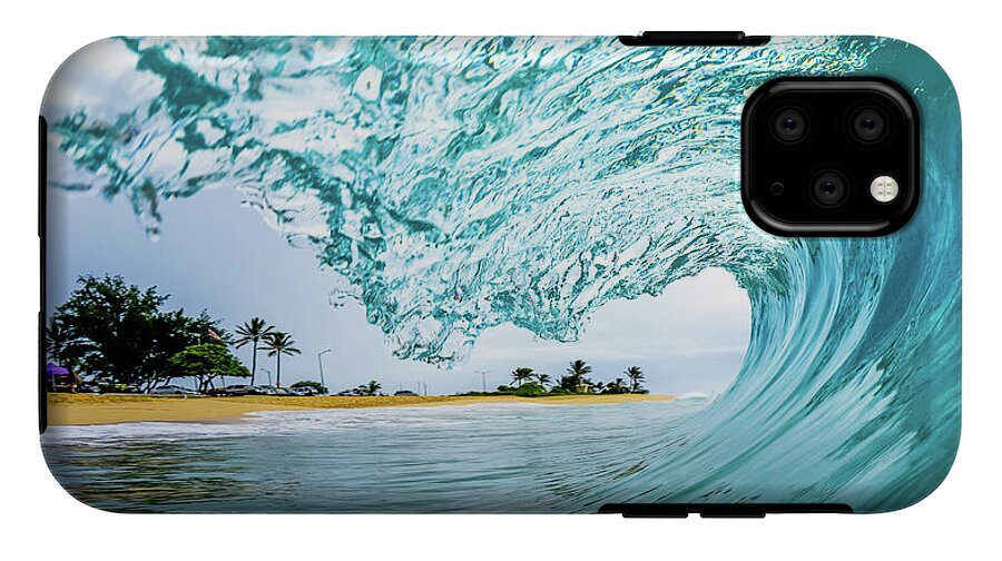 Sandy beach backyard - Phone Case