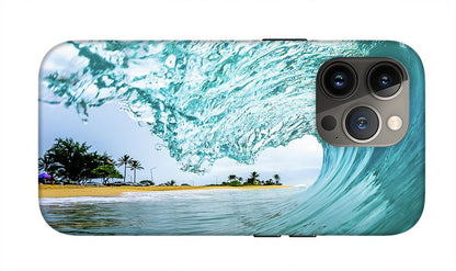 Sandy beach backyard - Phone Case