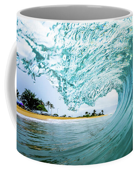 Sandy beach backyard - Mug