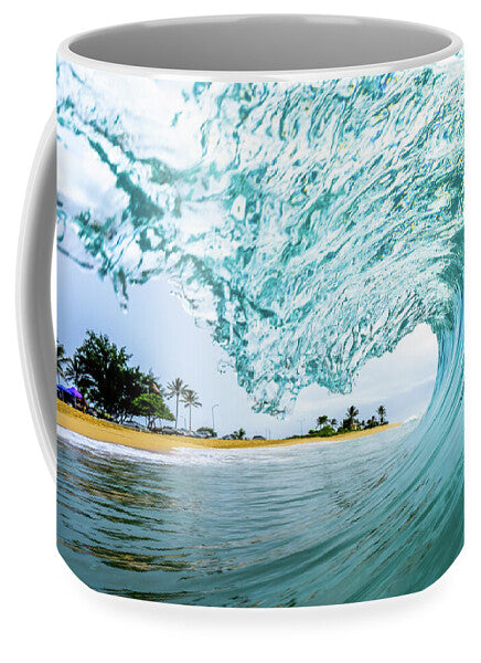 Sandy beach backyard - Mug