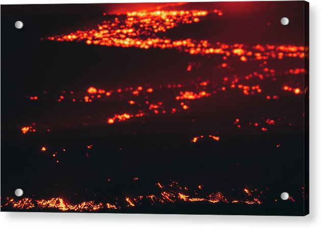 Mauna Loa Lava River - Acrylic Print