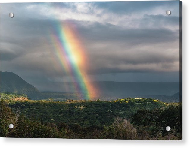 Rainbow over Pahala - Acrylic Print